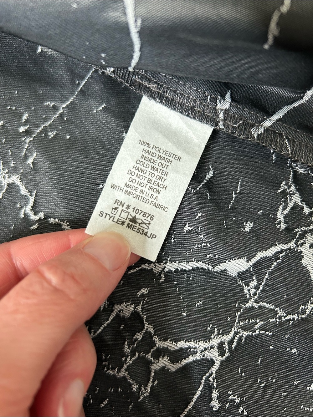 NWT Sun Kim Marble Pattern Asymmetrical Jacket Waist Length Size XL Lagenlook - Picture 4 of 13